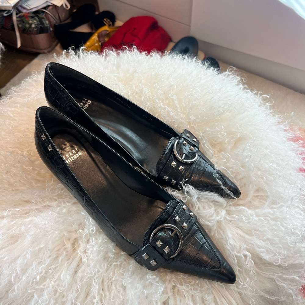 Vintage gothic stuart weitzman kitten heels